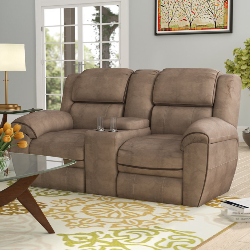 Red Barrel Studio Simmons Genevieve Double Motion Reclining Loveseat